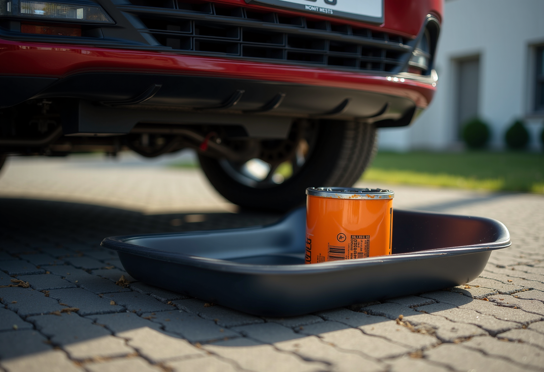 Driveway oil change